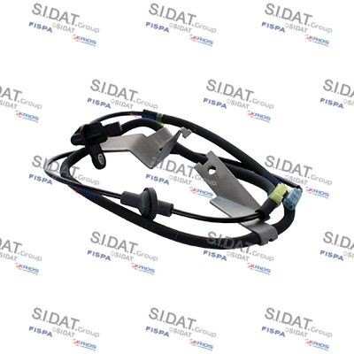 SIDAT 84.1123A2 ABS sensor Left Rear, Active sensor, 2-pin connector, 1285mm, black