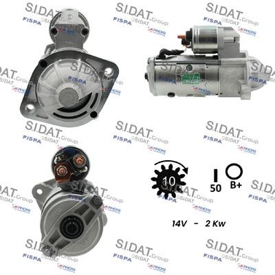 SIDAT S12VA0024 Starter motor DMX140056