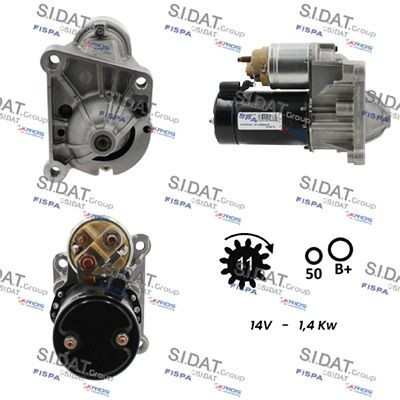 SIDAT S12VA0077 Starter motor 44 02 118
