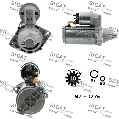 SIDAT S12VA0084 Starter motor 93 169 309