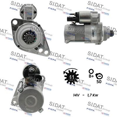 SIDAT S12VA0117 Starter motor 02Z 911 023 MX
