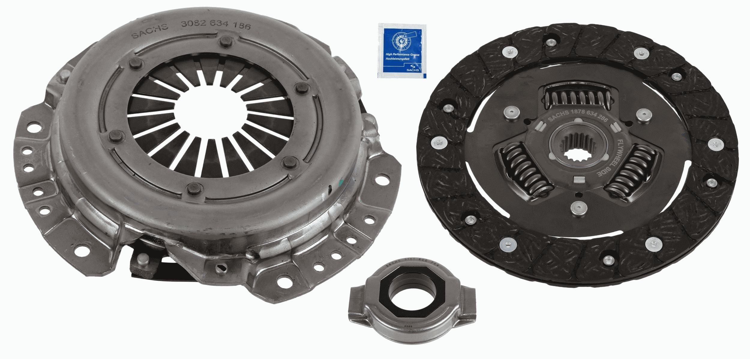 Nissan MICRA Clutch and flywheel kit 20472172 SACHS 3000 951 686 online buy