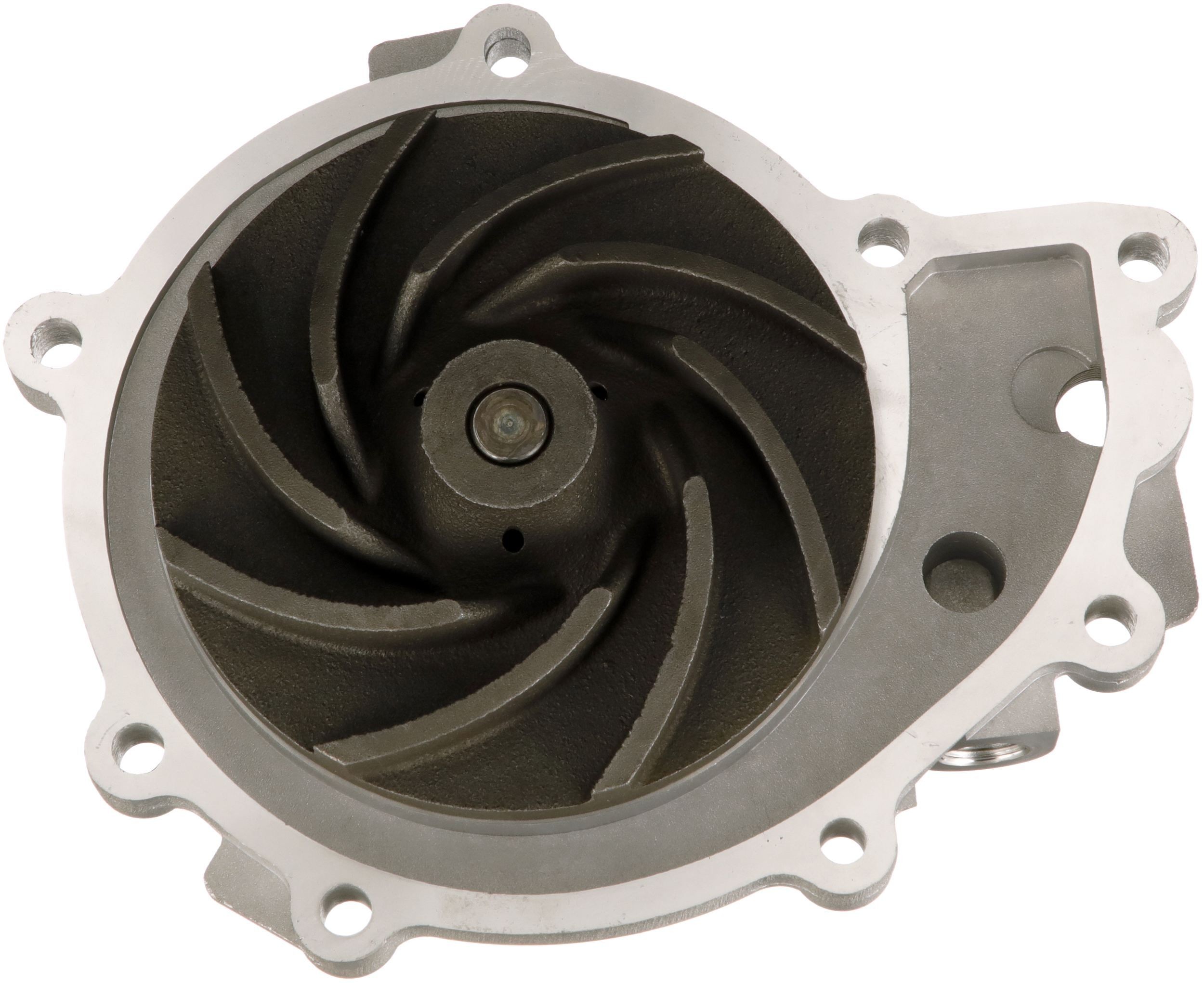 GATES 7702-15072 Water pump Aluminium, without belt pulley, for v-ribbed belt pulley, with gaskets/seals