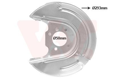 Great value for money - VAN WEZEL Splash Panel, brake disc 5766374