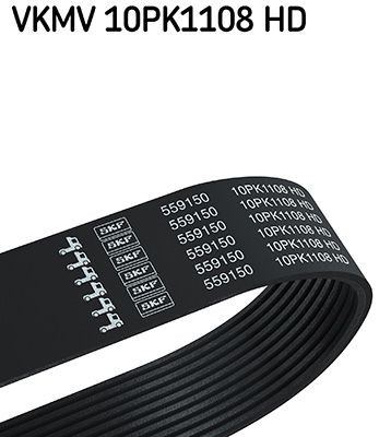 10PK1108 SKF 1108mm, 10 Number of ribs: 10, Length: 1108mm Alternator belt VKMV 10PK1108 HD buy