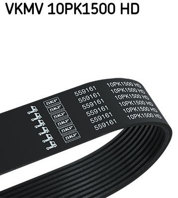 10PK1500 SKF 1500mm, 10 Number of ribs: 10, Length: 1500mm Alternator belt VKMV 10PK1500 HD buy