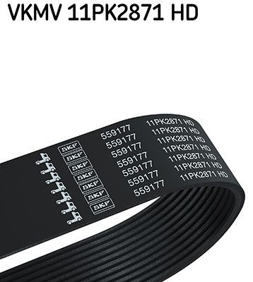 11PK2871 SKF 2871mm, 11 Number of ribs: 11, Length: 2871mm Alternator belt VKMV 11PK2871 HD buy