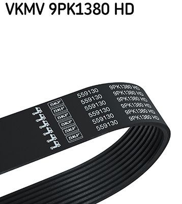 SKF VKMV 9PK1380 HD Serpentine belt 1380mm, 9