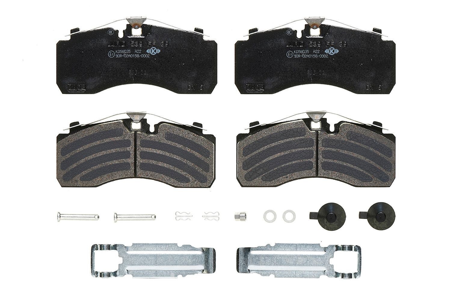 BREMBO P A6 528S Brake pad set prepared for wear indicator, with accessories