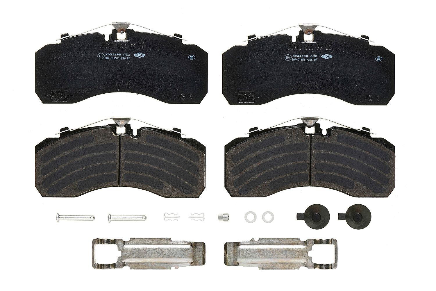 BREMBO P B4 401S Brake pad set prepared for wear indicator, with accessories