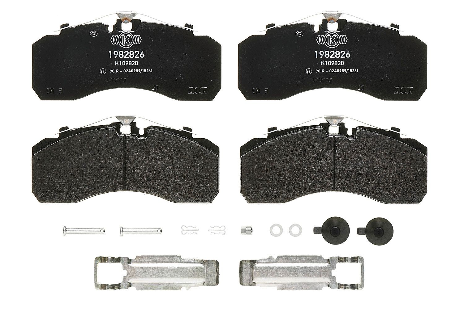 BREMBO P B4 601S Brake pad set prepared for wear indicator, with accessories