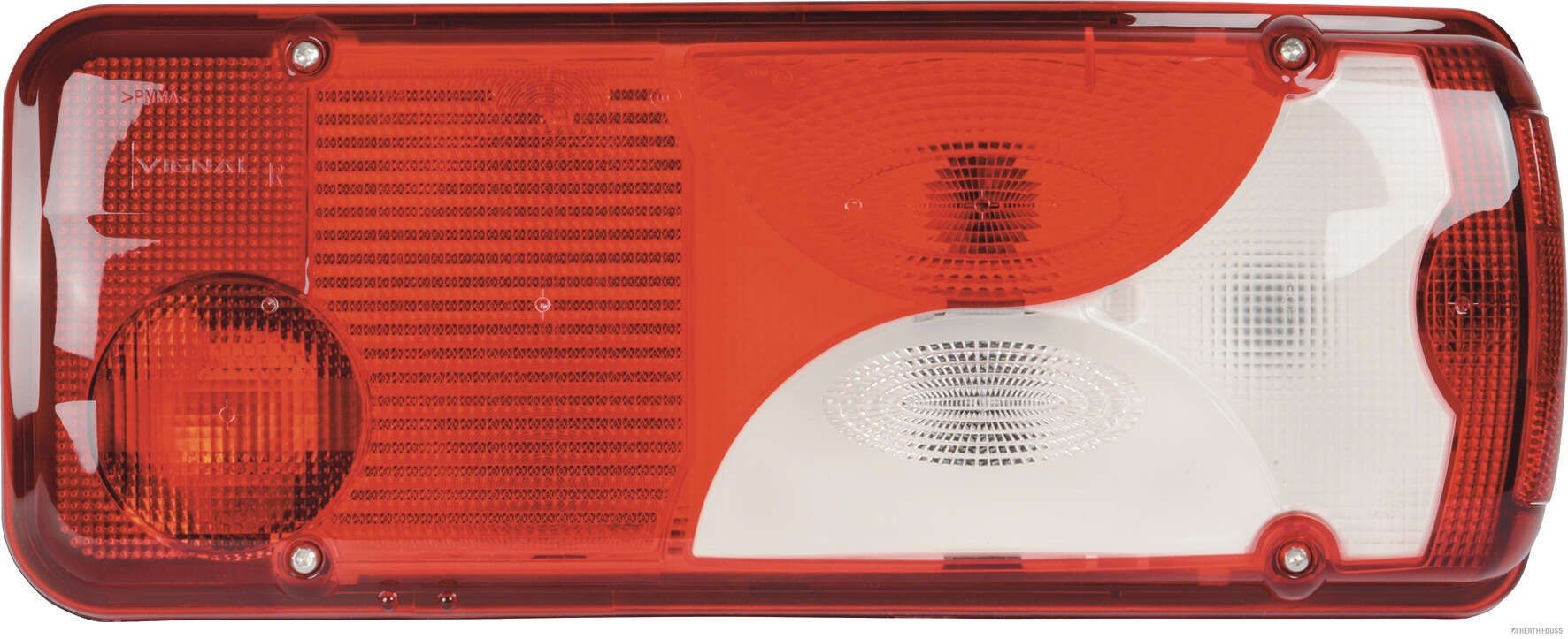 LC8 HERTH+BUSS ELPARTS rechts, Rot, weiß, Anschluss hinten Lichtscheibenfarbe: Rot, weiß Rückleuchte 83840779 kaufen