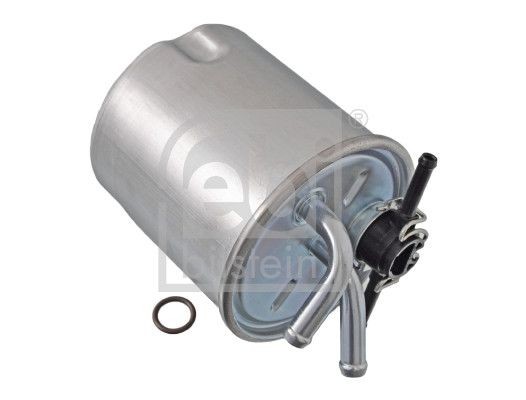 FEBI BILSTEIN In-Line Filter, with connection for water sensor, with water drain screw, with seal ring Height: 143mm Inline fuel filter 183977 buy