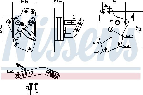 NISSENS 91444 Engine oil cooler LEXUS experience and price