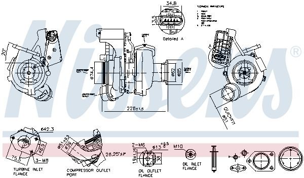 Original NISSENS Turbocharger 93564 for BMW X1