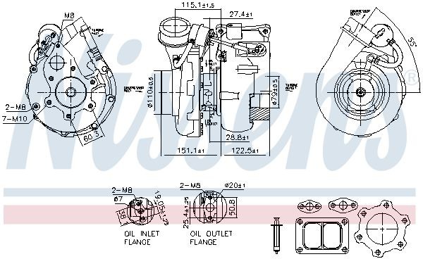 NISSENS 93617 Turbolader für DAF 85 CF LKW in Original Qualität