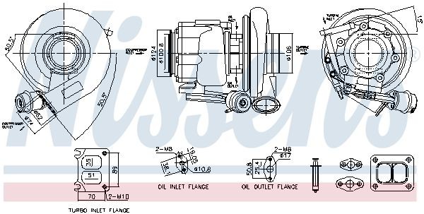 NISSENS 93717 Turbolader für VOLVO FMX II LKW in Original Qualität