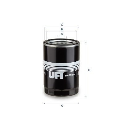 UFI 23.698.00 Oil filter 74 23 246 464