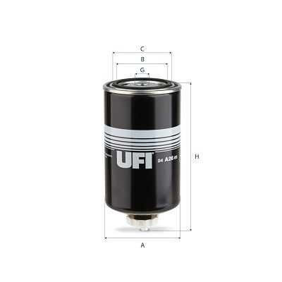 UFI 24.A26.00 Fuel filter 799968