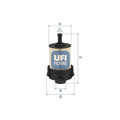 Original UFI Oil filter 25.285.00 for ALFA ROMEO STELVIO