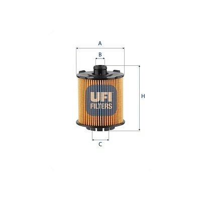UFI 25.VCC.01 Oil filter 32257032