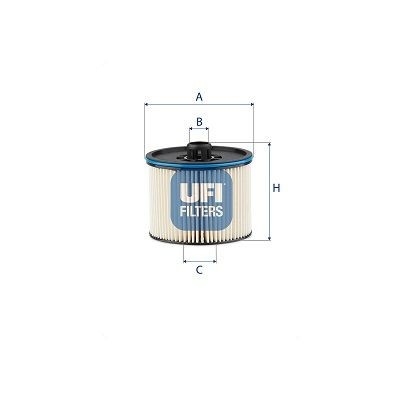 26.195.00 UFI Fuel filters TOYOTA Filter Insert