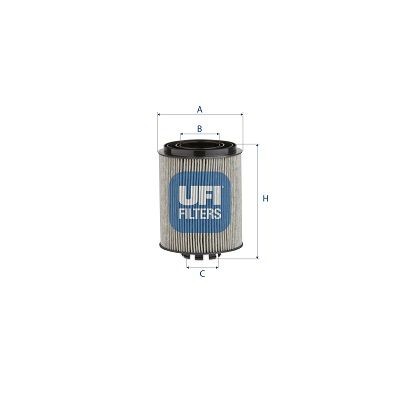 UFI 92,7 mm Filter, operating hydraulics 29.012.00 buy