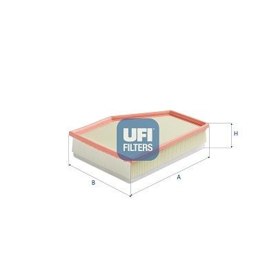 UFI 68mm, 220mm, 272mm, Filter Insert Length: 272mm, Width: 220mm, Height: 68mm Engine air filter 30.D66.00 buy