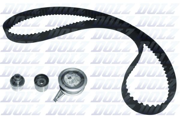 Original DOLZ 02KD018 Drive belt kit SKD153 for VW TOURAN