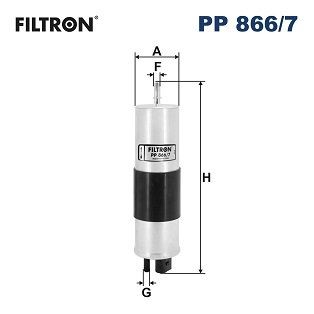 Original PP 866/7 FILTRON Fuel filters DODGE