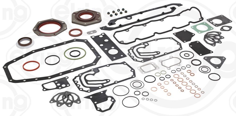 ELRING without cylinder head gasket, with crankshaft seal, with valve cover gasket, with valve stem seals Engine gasket set 198.860 buy
