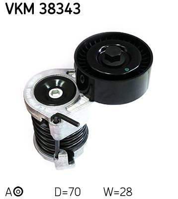 Original SKF Belt tensioner pulley VKM 38343 for BMW 1 Series