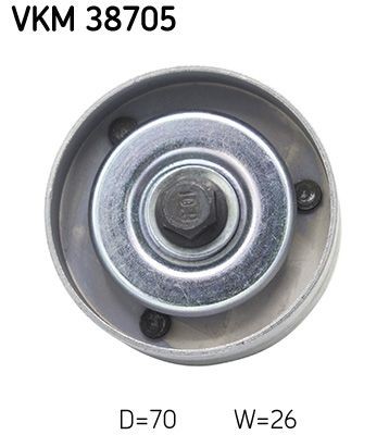 SKF Deflection / Guide Pulley, v-ribbed belt VKM 38705 for MINI Hatchback, Convertible