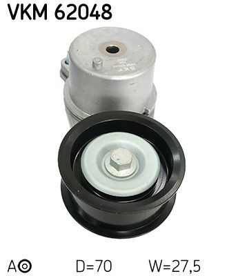 Buy Tensioner pulley SKF VKM 62048 - Belts, chains, rollers parts NISSAN 370 Z online