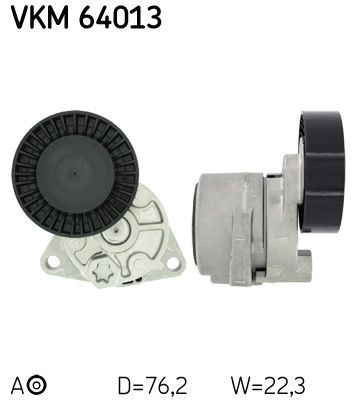 Original VKM 64013 SKF Tensioner pulley, v-ribbed belt KIA