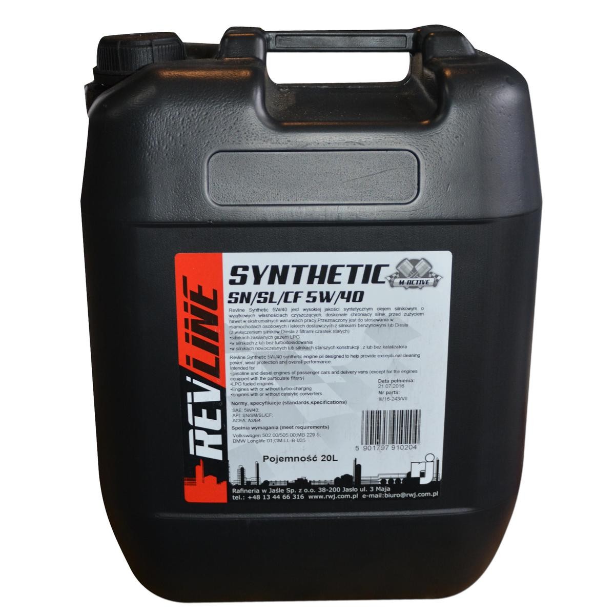 REVLINE 5901797912376 Engine oil IVECO experience and price