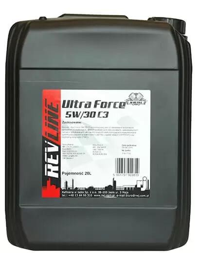 REVLINE Ultra Force, C3 5W-30, 20l Motor oil 5901797921835 buy