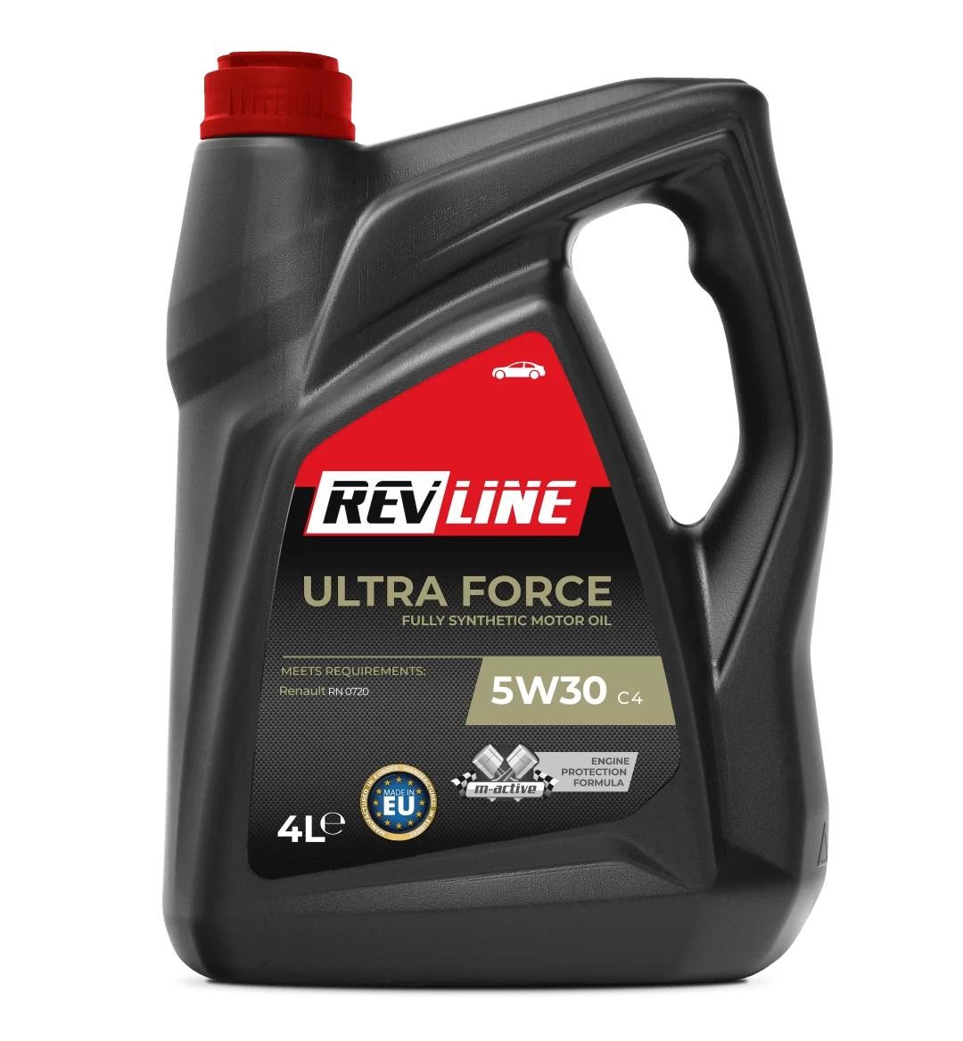 Buy Car oil REVLINE diesel 5901797927196 Ultra Force, C4 5W-30, 4l