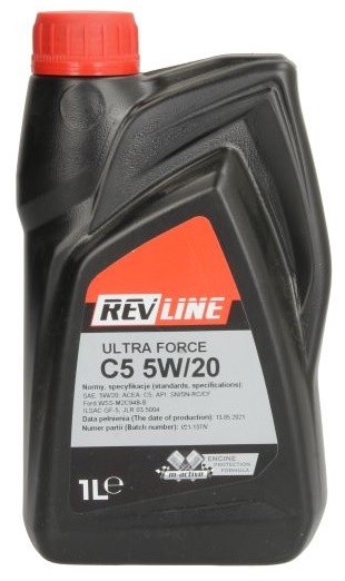 REVLINE Ultra Force C5 5901797937973 Engine oil FORD C-Max II (DXA/CB7, DXA/CEU) 1.0 EcoBoost 100 hp Petrol 2017
