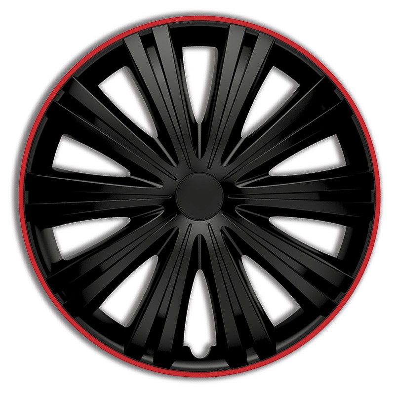 Radzierblenden schwarz/rot AutoStyle PP5043BR