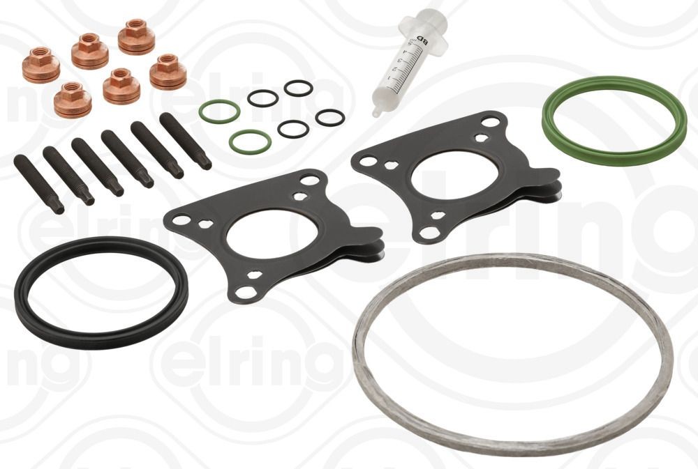 114.510 ELRING Mounting kit, charger TOYOTA with gaskets/seals, with bolts/screws