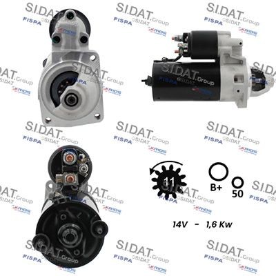 SIDAT S12BH0791A2 Starter motor 292083