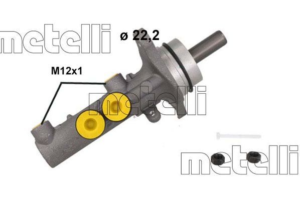 Great value for money - METELLI Brake master cylinder 05-1253