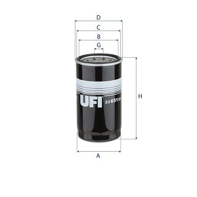 UFI 23.651.00 Oil filter 650304