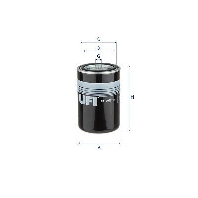 UFI 24.A02.00 Fuel filter 2656F843