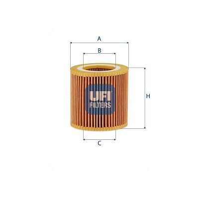 UFI 25.232.00 Oil filter 11-42-7-854-445