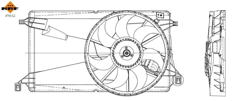 NRF 470112 Fan, radiator 1234543
