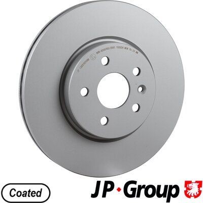 JP GROUP 1263107100 Brake disc 13502059