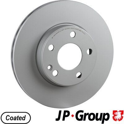JP GROUP Front Axle, 280x25mm, 5, internally vented, Coated Ø: 280mm, Num. of holes: 5, Brake Disc Thickness: 25mm Brake rotor 1363108700 buy