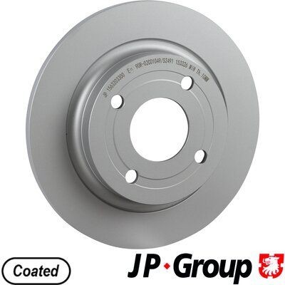 JP GROUP Rear Axle, 253x12mm, 4, solid, Coated Ø: 253mm, Num. of holes: 4, Brake Disc Thickness: 12mm Brake rotor 1563203300 buy